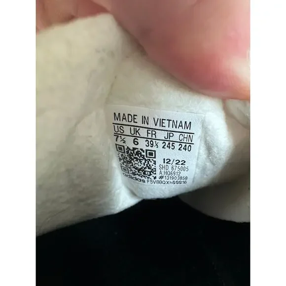 Adidas black and white bold Gazelle platform sneaker, size 7.5 - Picture 9 of 10